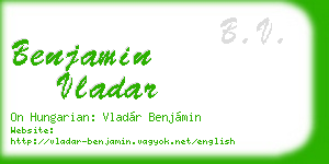 benjamin vladar business card